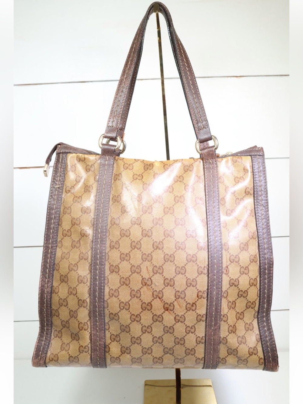 Gucci GG Crystal Duchessa Monogram Shoulder Bag - Picture 4 of 10